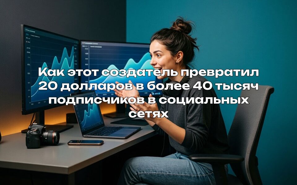 Как этот создатель превратил 20 долларов в более 40 тысяч подписчиков в социальных сетях