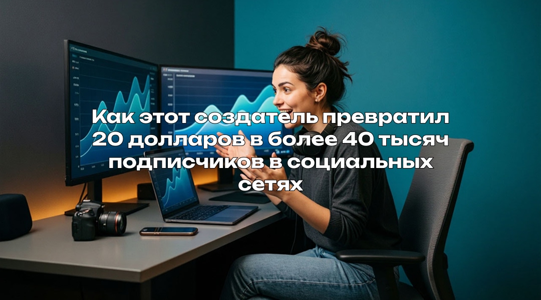 Как этот создатель превратил 20 долларов в более 40 тысяч подписчиков в социальных сетях