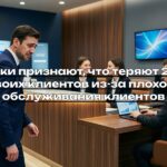 Банки признают, что теряют 20% своих клиентов из-за плохого обслуживания клиентов