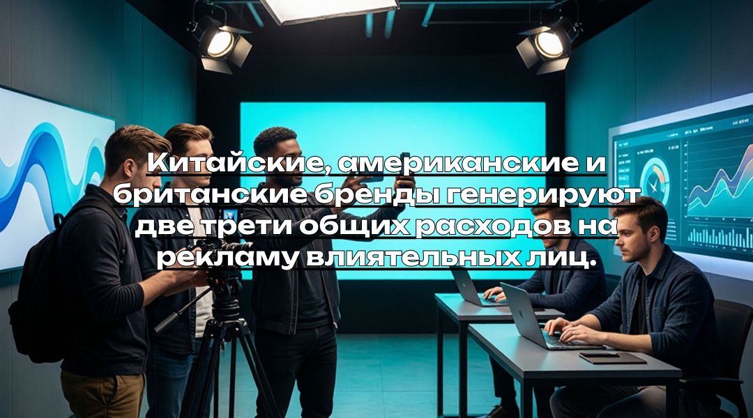 Китайские, американские и британские бренды генерируют две трети общих расходов на рекламу влиятельных лиц.