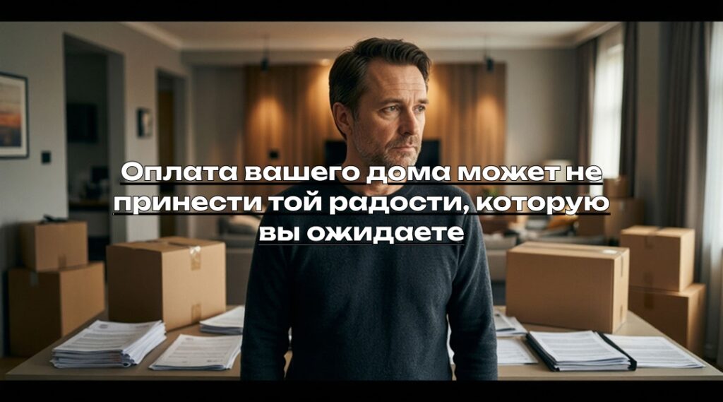 Оплата вашего дома может не принести той радости, которую вы ожидаете