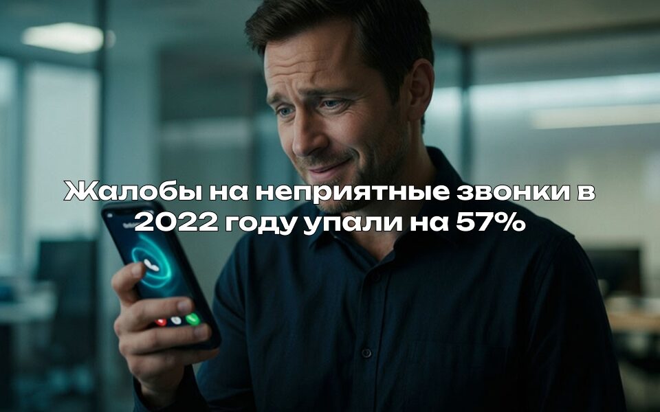 Жалобы на неприятные звонки в 2022 году упали на 57%