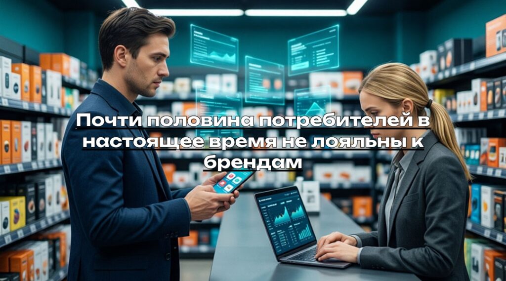 Почти половина потребителей в настоящее время не лояльны к брендам