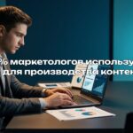 55% маркетологов используют ИИ для производства контента