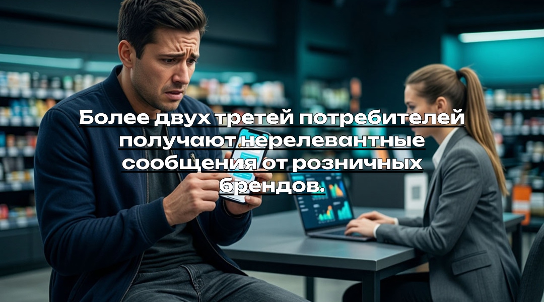 Более двух третей потребителей получают нерелевантные сообщения от розничных брендов.