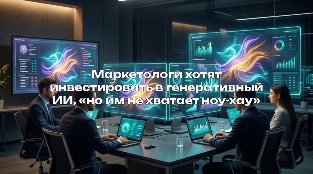 Маркетологи хотят инвестировать в генеративный ИИ, «но им не хватает ноу-хау»