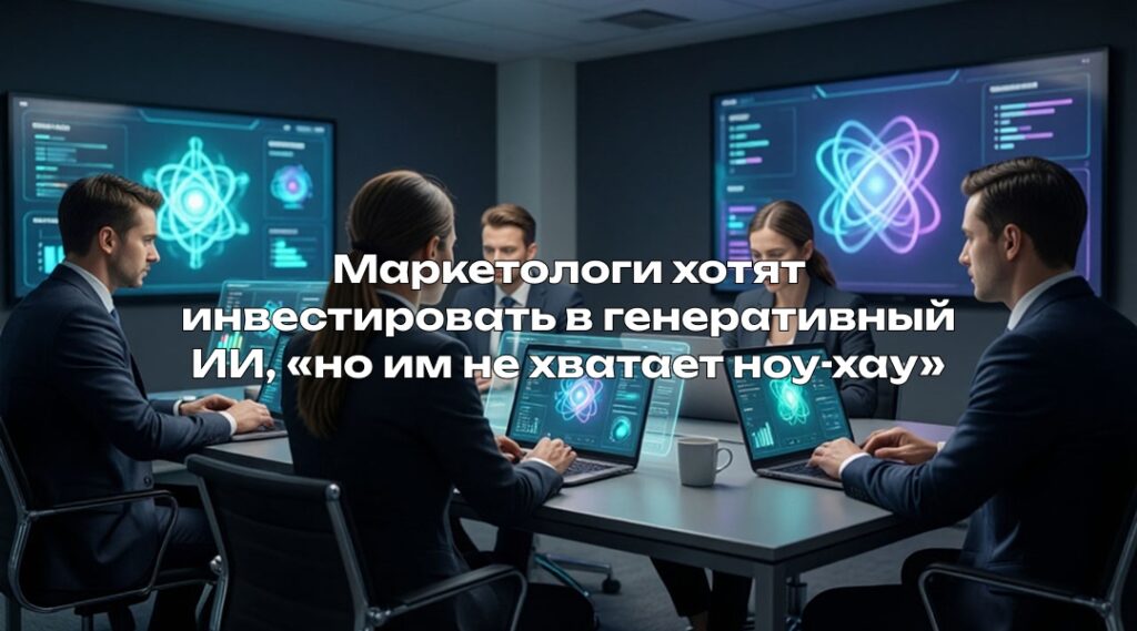 Маркетологи хотят инвестировать в генеративный ИИ, «но им не хватает ноу-хау»