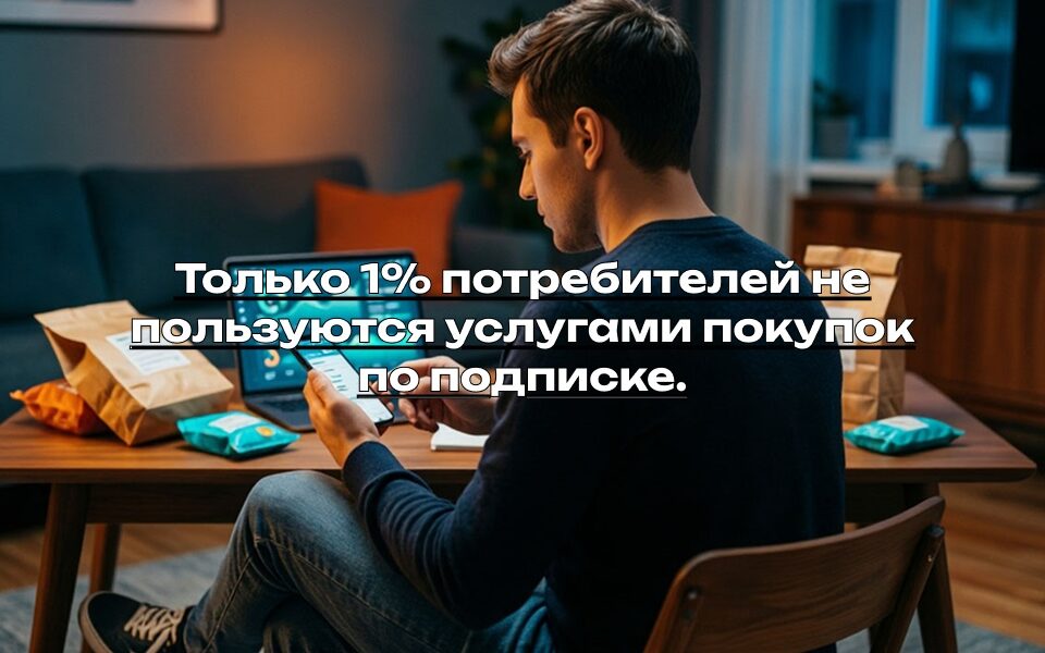 Только 1% потребителей не пользуются услугами покупок по подписке.
