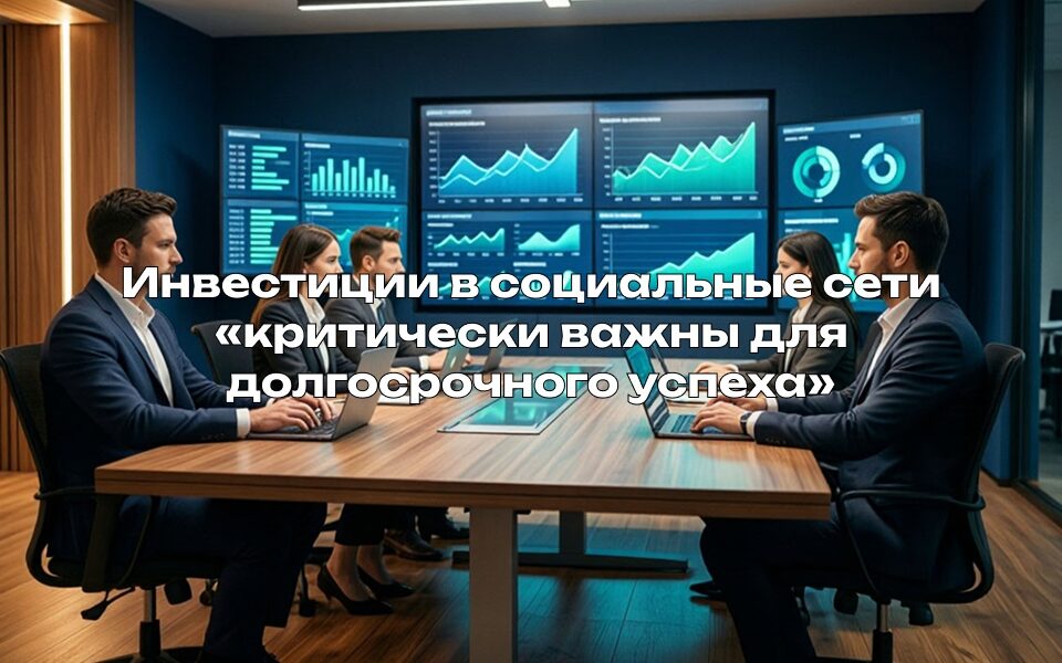 Инвестиции в социальные сети «критически важны для долгосрочного успеха»