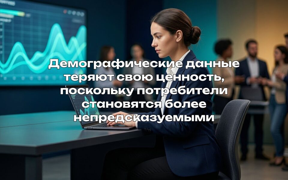 Демографические данные теряют свою ценность, поскольку потребители становятся более непредсказуемыми