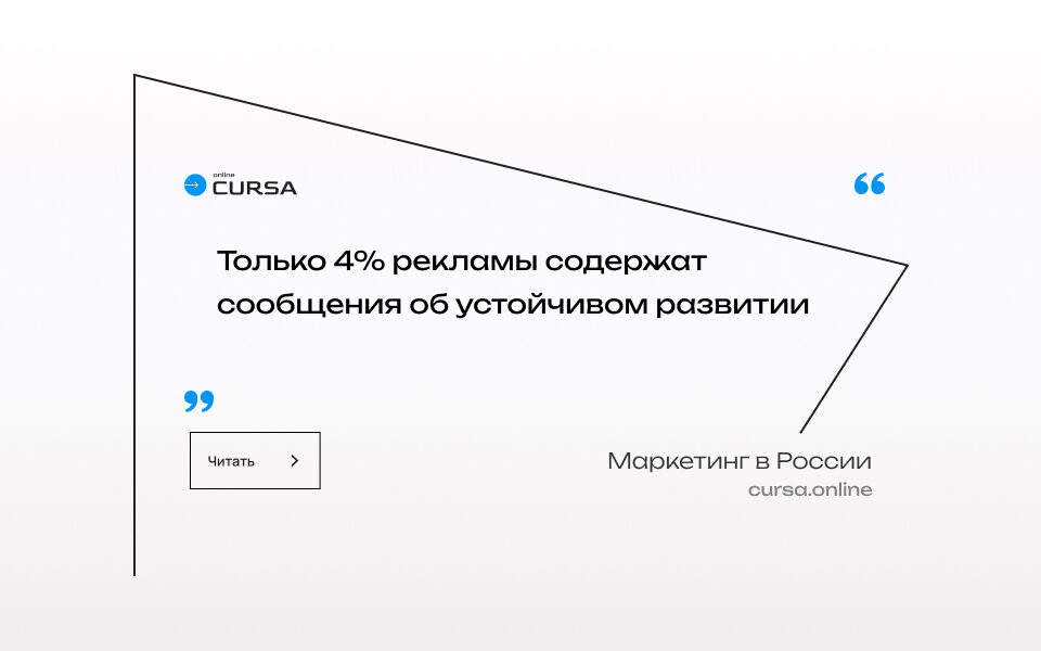 Только 4% рекламы содержат сообщения об устойчивом развитии
