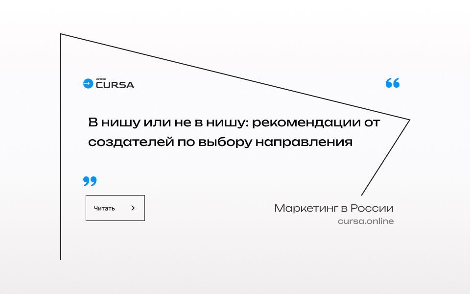 В нишу или не в нишу: рекомендации от создателей по выбору направления